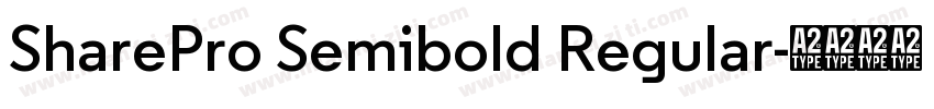 SharePro Semibold Regular字体转换